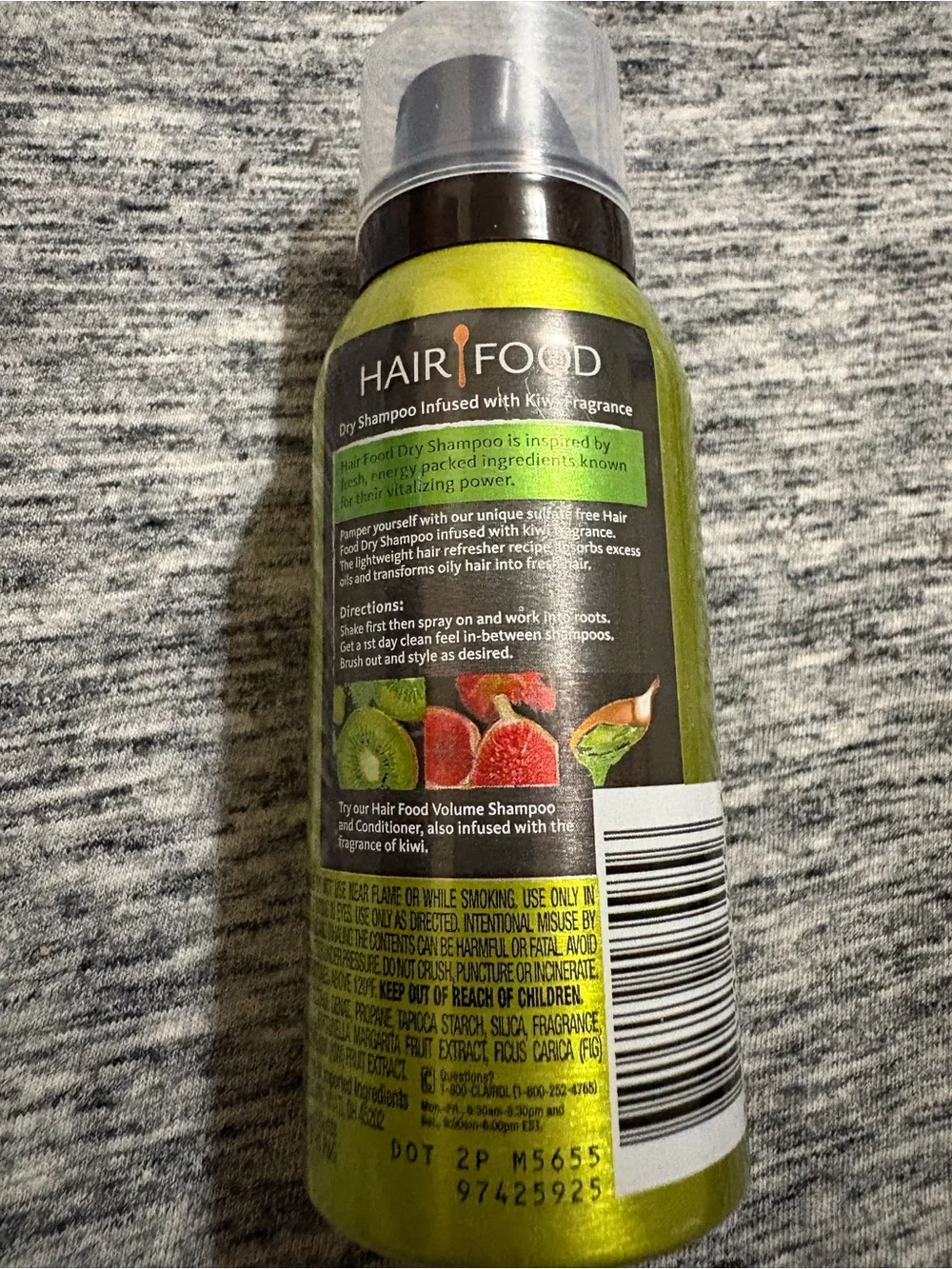Sulfate Free Dry Shampoo, Green (Kiwi)
